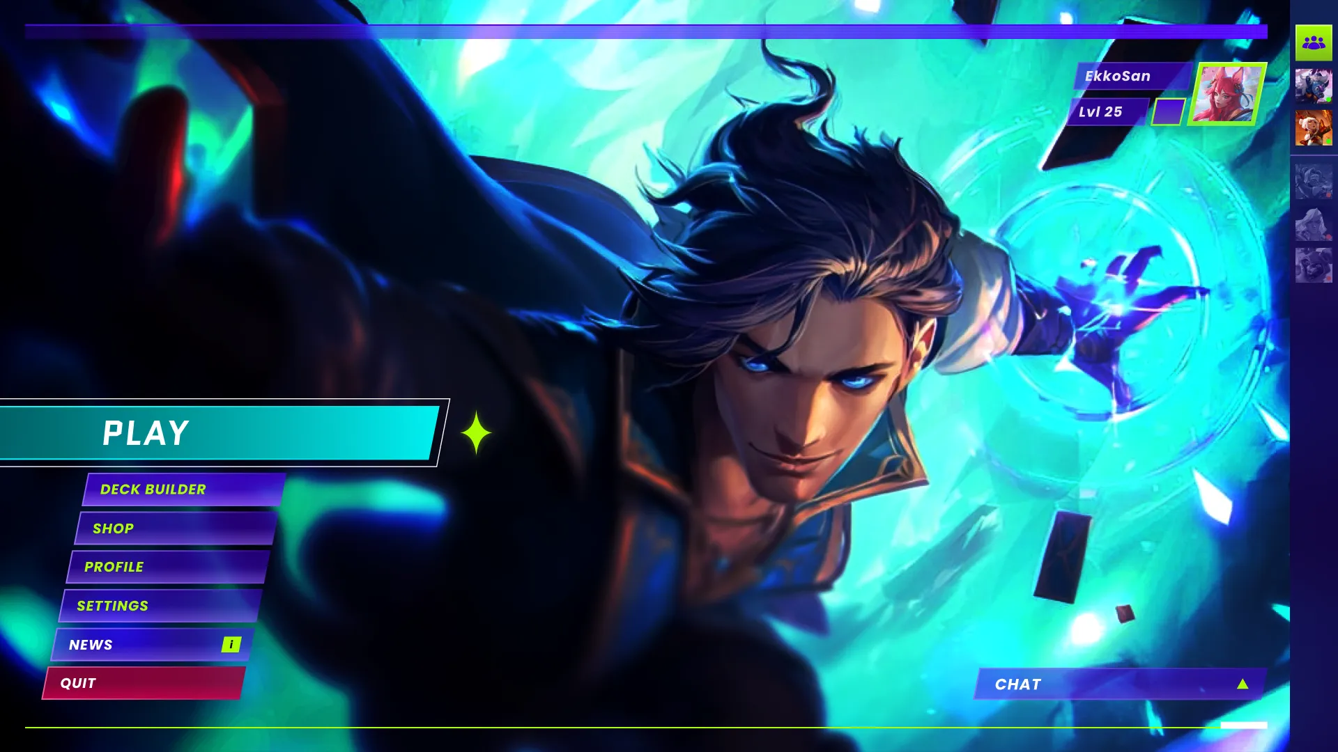 OneStar main menu with key art.
